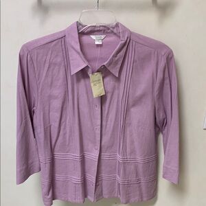 New With Tags Size XL Christopher & Banks Women's Lavender Top